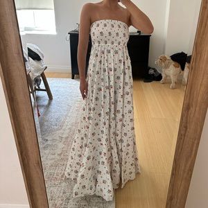 Caroline Constas Strapless Maxi Dress